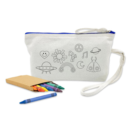 Colouring Canvas Cosmetic Bag - Simply Merchandise