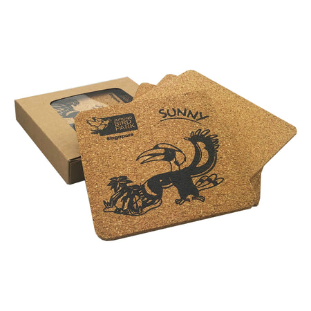 Vineyards Cork Coaster Square Set of 4 - Simply Merchandise