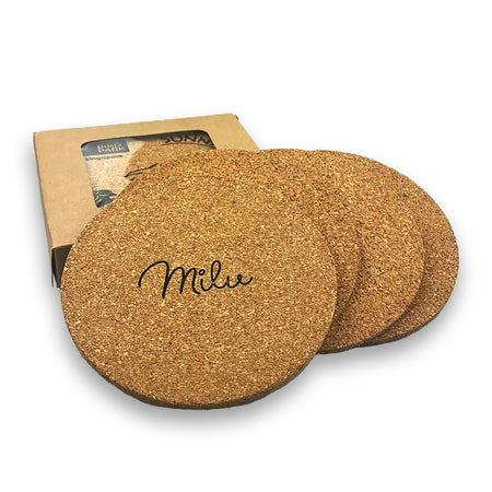Vineyards Cork Coaster Round Set of 4 - Simply Merchandise