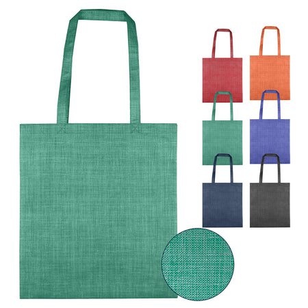 Silver Line Patterned Non Woven Bag - Simply Merchandise
