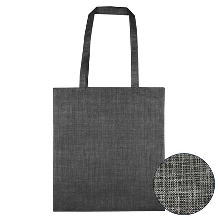 Silver Line Patterned Non Woven Bag - Simply Merchandise