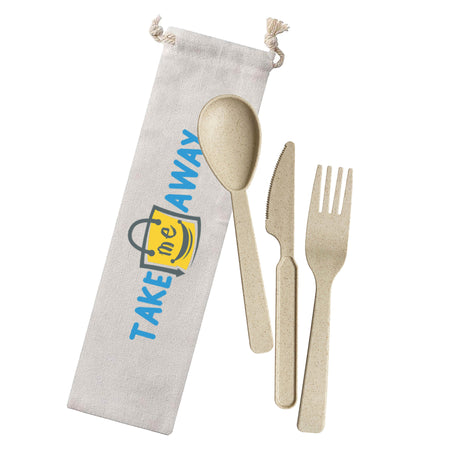 Wheat Straw Utensils In Bag - Simply Merchandise