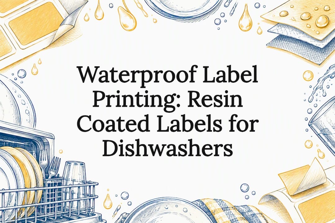 Decorative waterproof label printing title card