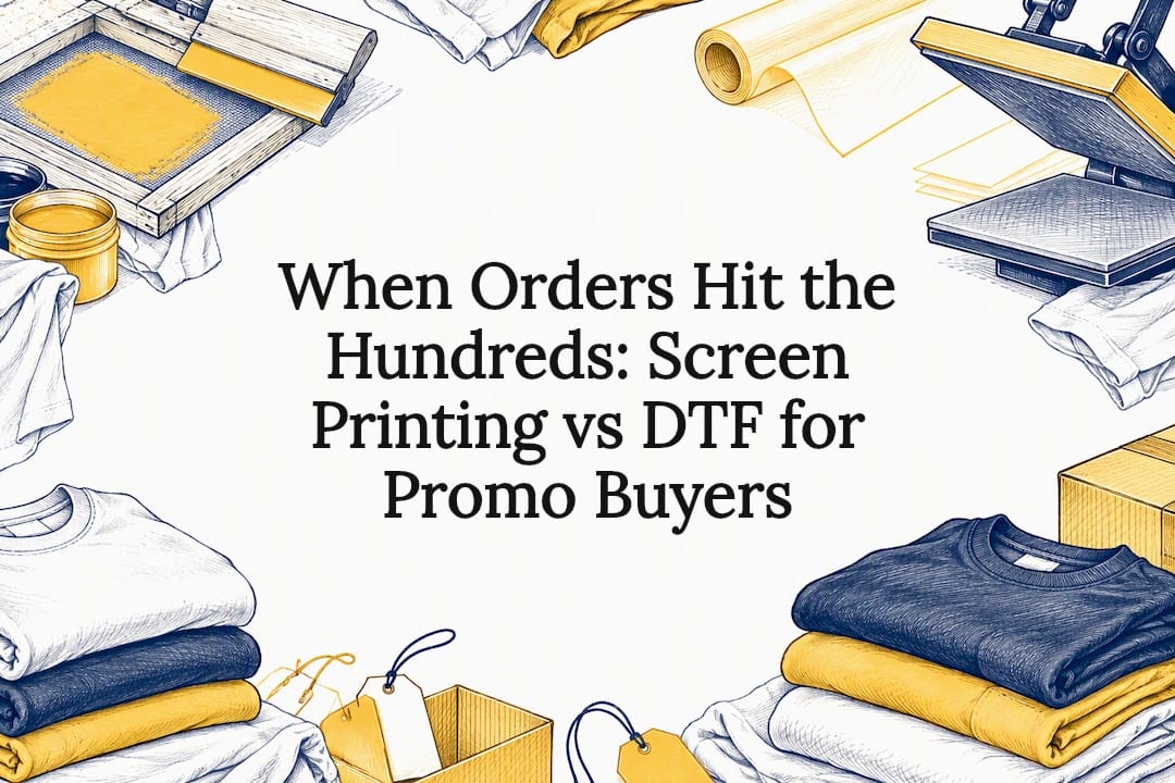 Decorative screen printing and DTF title card