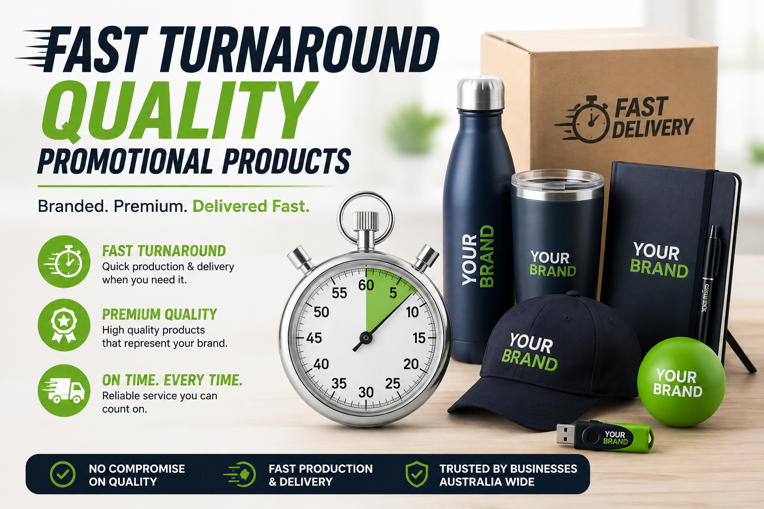 Need Promotional Products in a Hurry? We’ve Got You Covered