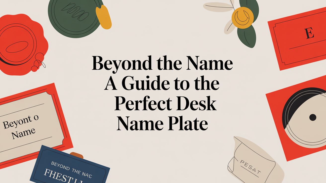 Beyond the Name A Guide to the Perfect Desk Name Plate