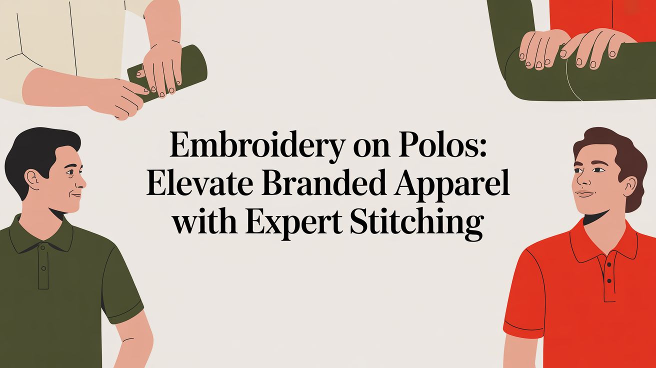 Embroidery on polos: Elevate Branded Apparel with Expert Stitching