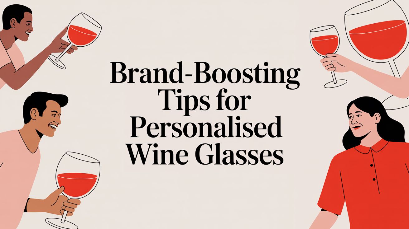 Brand-boosting tips for personalised wine glasses
