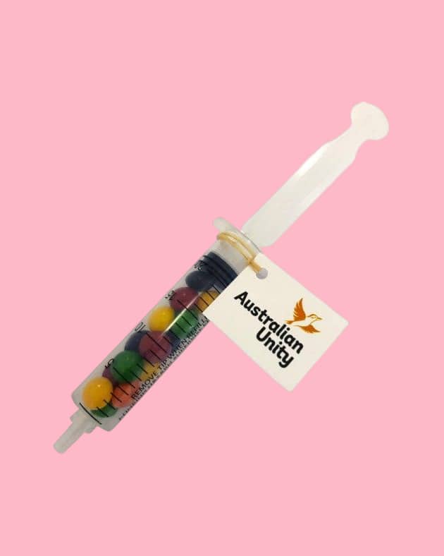 Syringe Fill with Sweets & Custom Branded