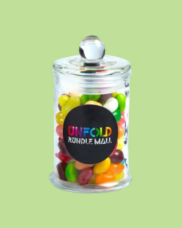 Glass Jar Filled with Sweets - Simply Merchandise