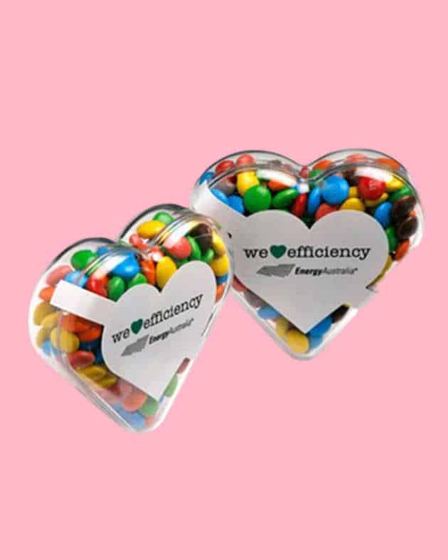 Hearts Acrylic Filled with Sweets - Simply Merchandise