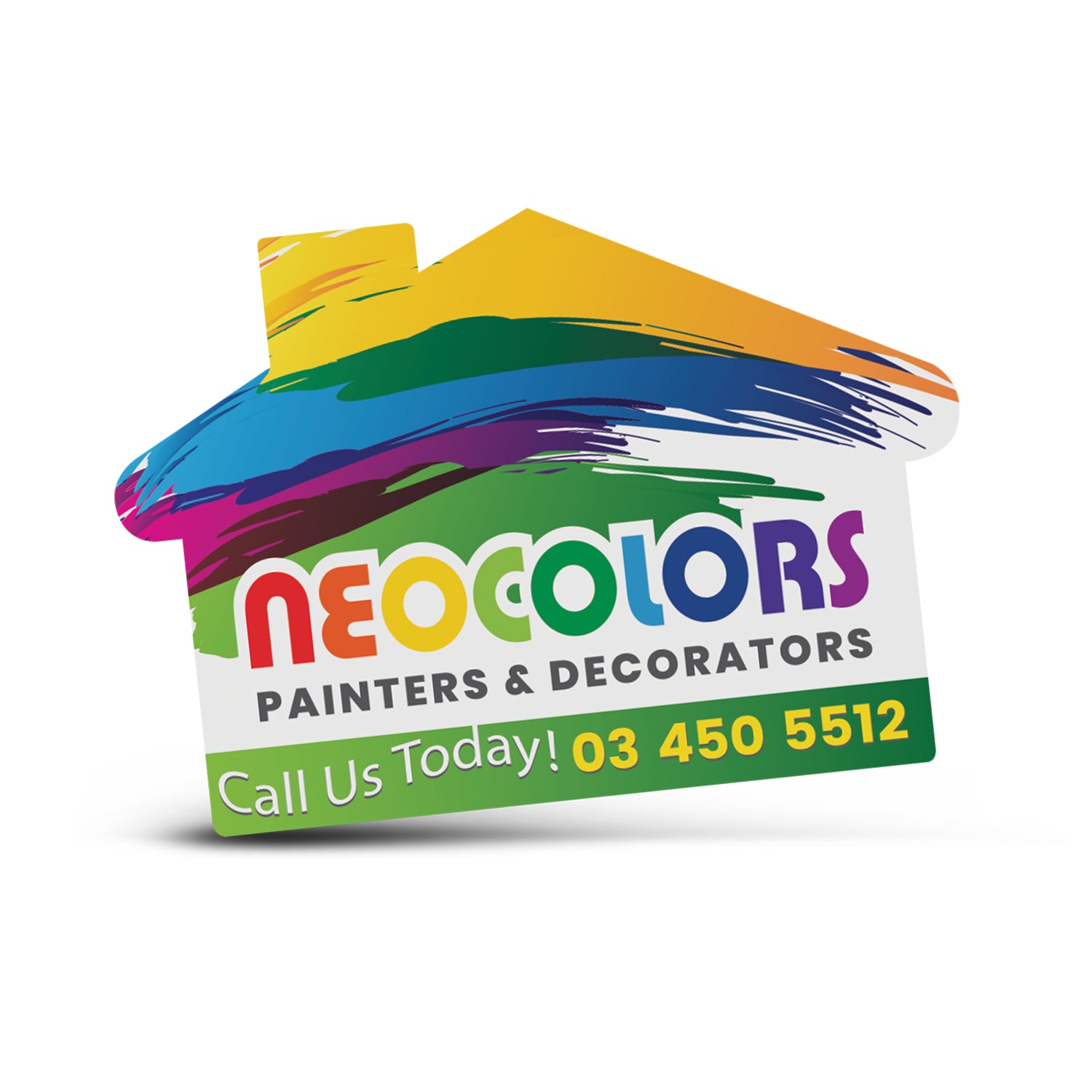 AD Labels 70 x 50mm - House Shaped - Simply Merchandise