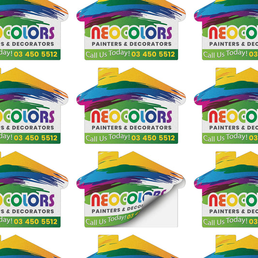 AD Labels 70 x 50mm - House Shaped - Simply Merchandise