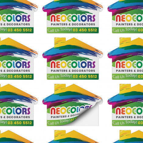 AD Labels 70 x 50mm - House Shaped - Simply Merchandise