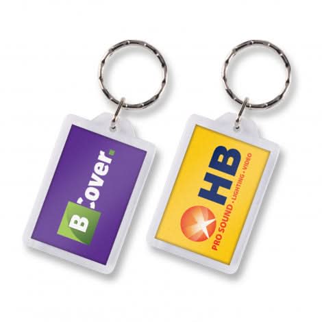 Lens Key Ring - Rectangle  - Simply Merchandise