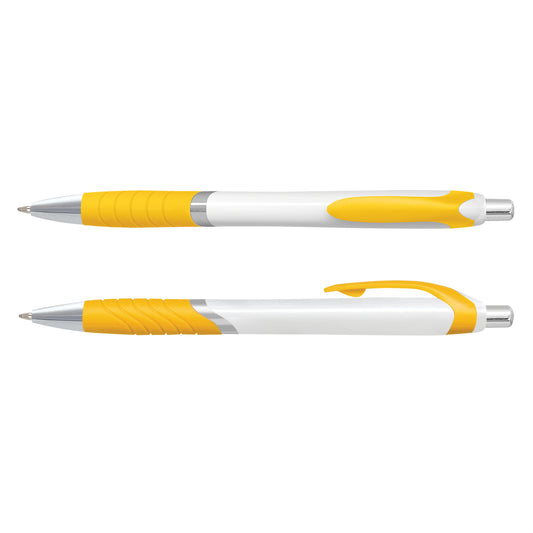 Jet Pen -  White Barrel with custom branded logo - Simply Merchandise