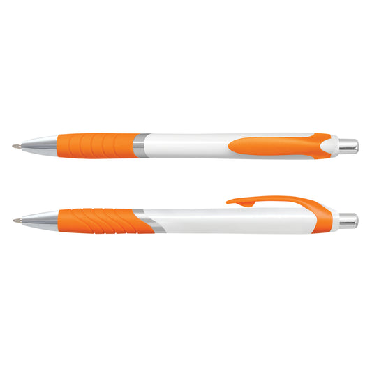 Jet Pen -  White Barrel with custom branded logo - Simply Merchandise