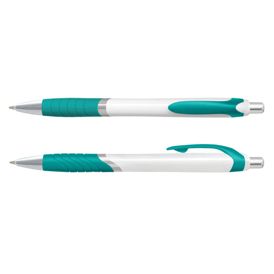 Jet Pen -  White Barrel with custom branded logo - Simply Merchandise