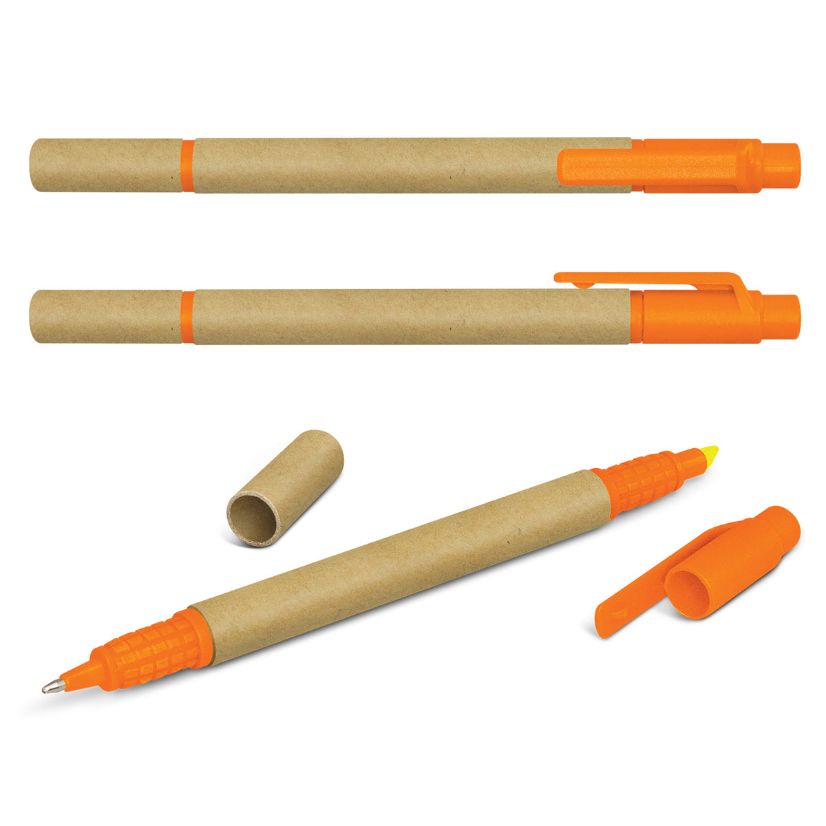 Kraft Pen Highlighter with custom branded logo - Simply Merchandise