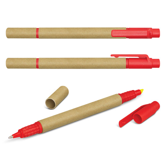 Kraft Pen Highlighter with custom branded logo - Simply Merchandise