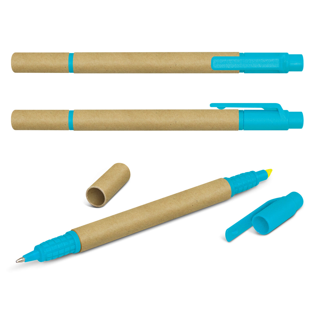 Kraft Pen Highlighter with custom branded logo - Simply Merchandise