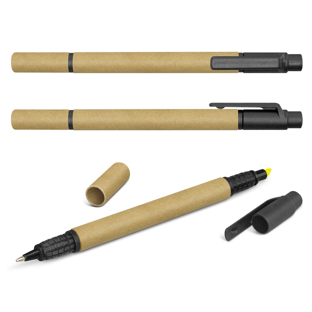 Kraft Pen Highlighter with custom branded logo - Simply Merchandise
