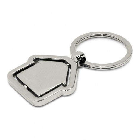 Spinning House Metal Key Ring - Simply Merchandise