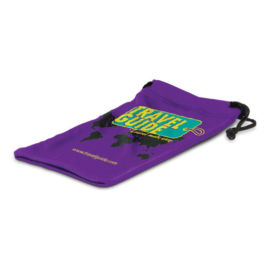 Full Colour Microfibre Pouch with custom branded logo - Simply Merchandise