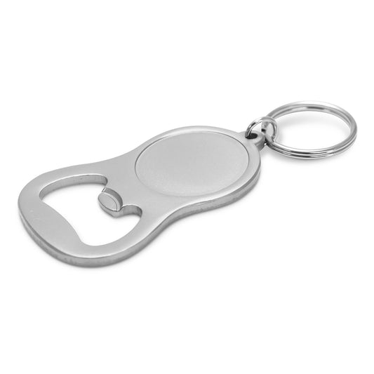 Chevron Bottle Opener Key Ring with custom branded logo - Simply Merchandise