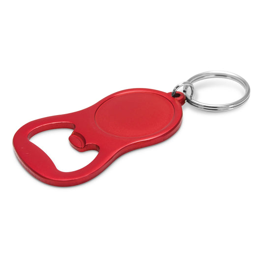 Chevron Bottle Opener Key Ring with custom branded logo - Simply Merchandise
