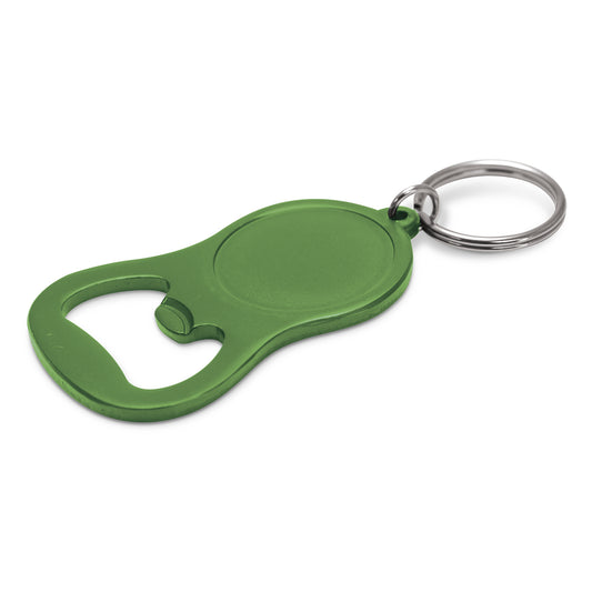 Chevron Bottle Opener Key Ring with custom branded logo - Simply Merchandise