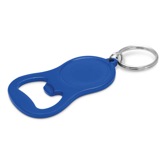 Chevron Bottle Opener Key Ring with custom branded logo - Simply Merchandise
