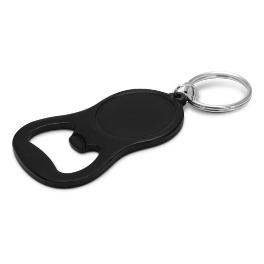 Chevron Bottle Opener Key Ring with custom branded logo - Simply Merchandise