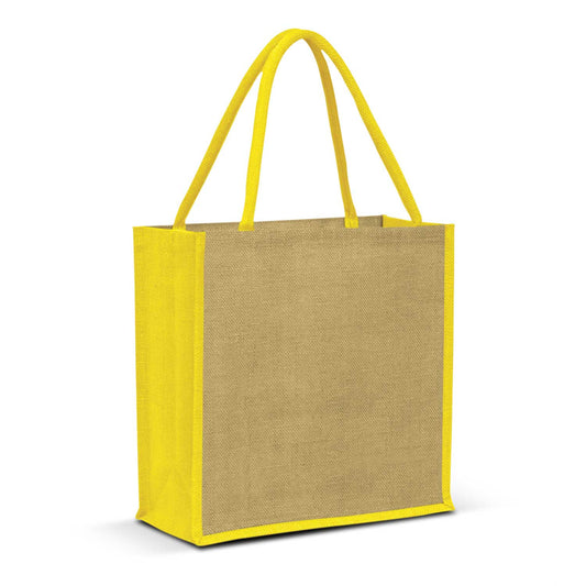 Monza Jute Tote Bag with custom branded logo - Simply Merchandise