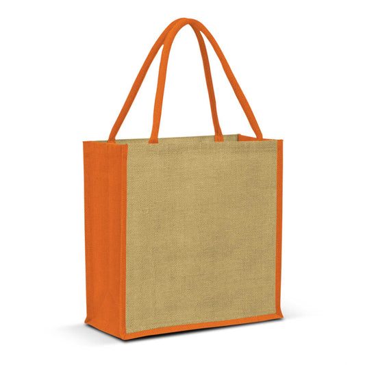 Monza Jute Tote Bag with custom branded logo - Simply Merchandise