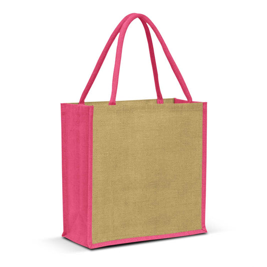 Monza Jute Tote Bag with custom branded logo - Simply Merchandise