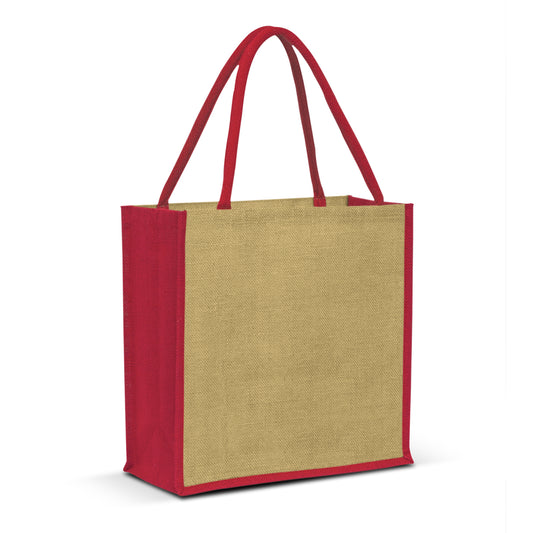 Monza Jute Tote Bag with custom branded logo - Simply Merchandise
