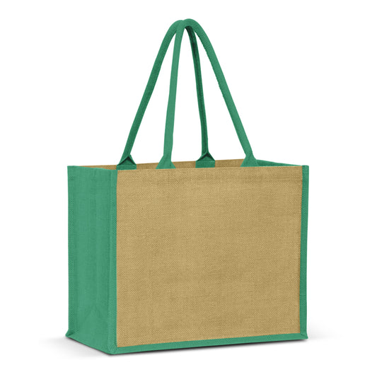 Torino Jute Tote Bag with custom branded logo - Simply Merchandise