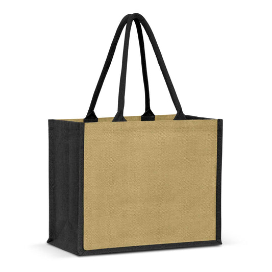 Torino Jute Tote Bag with custom branded logo - Simply Merchandise