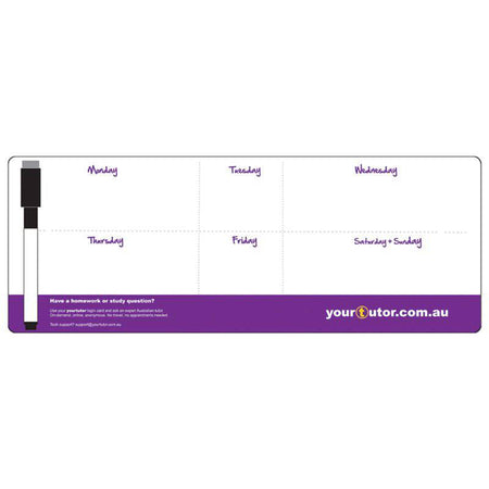 110 x 295mm Whiteboard Fridge Magnet - Simply Merchandise