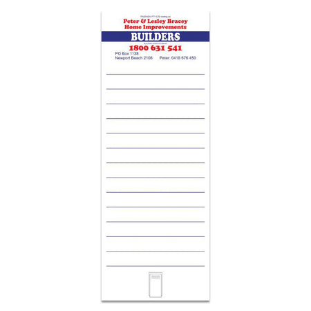 110 x 295mm Whiteboard Fridge Magnet with Clip - Simply Merchandise