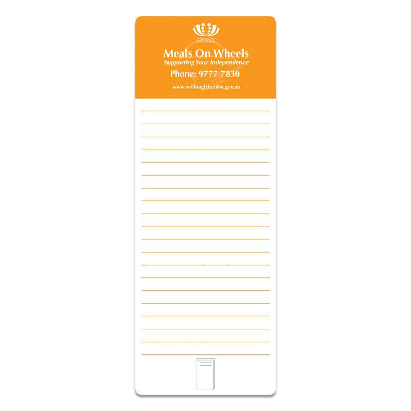 110 x 295mm Whiteboard Fridge Magnet with Clip - Simply Merchandise