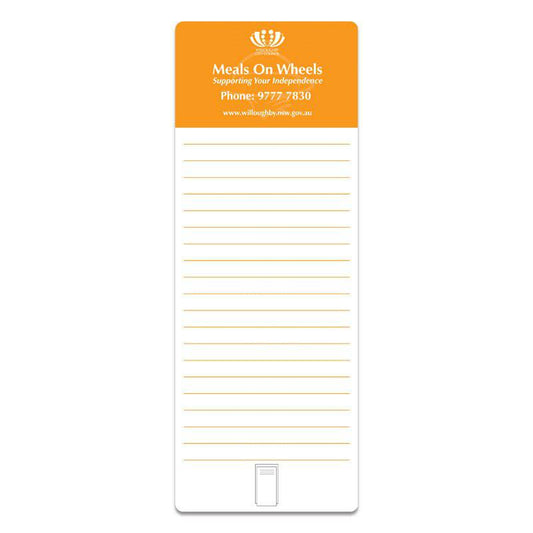 110 x 295mm Whiteboard Fridge Magnet with Clip - Simply Merchandise