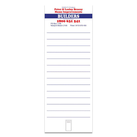 110 x 295mm Whiteboard Fridge Magnet with Clip - Simply Merchandise