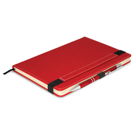 Premier Notebook with Pen with custom branded logo - Simply Merchandise