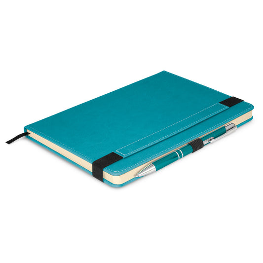 Premier Notebook with Pen with custom branded logo - Simply Merchandise