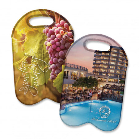 Neoprene Double Wine Cooler Bag - Full Colour - Simply Merchandise