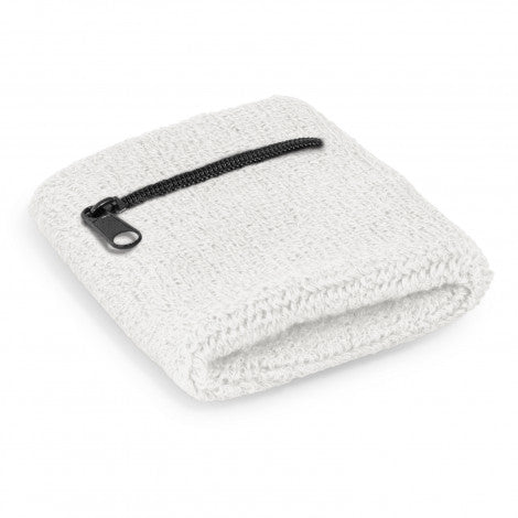 Wrist Sweat Band with Pocket - Simply Merchandise
