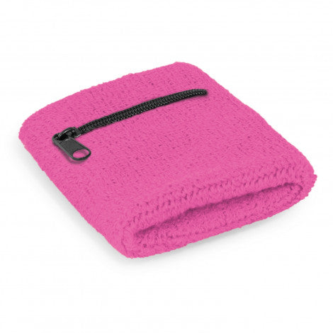 Wrist Sweat Band with Pocket - Simply Merchandise