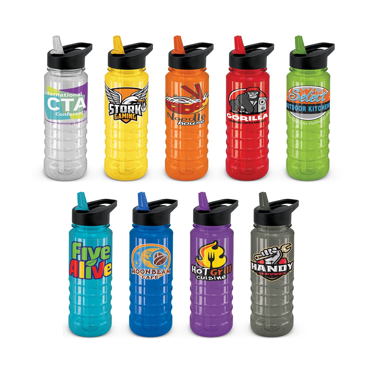 Triton Bottle - Black Lid - Simply Merchandise